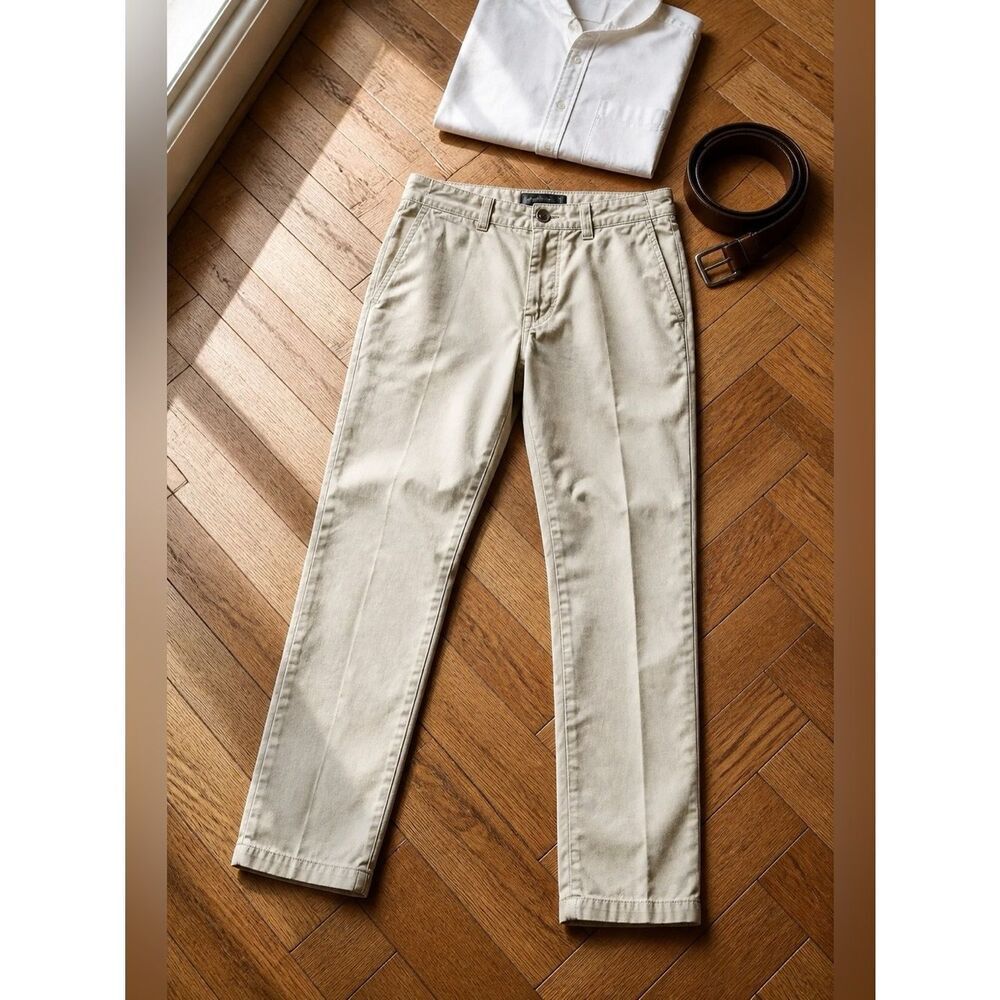 AMERICAN EAGLE MENS PANTS TAN CORE FLEX KHAKIS 32x32